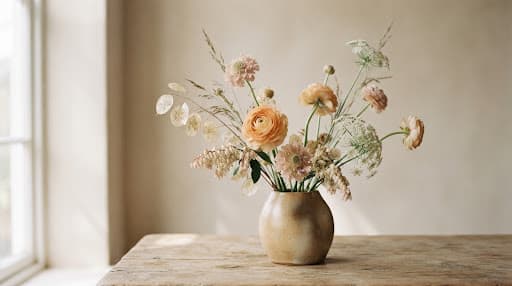 Illustrative floral still life